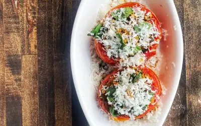 Recipe: Whoopsie’s ratatouille-stuffed heirloom tomatoes