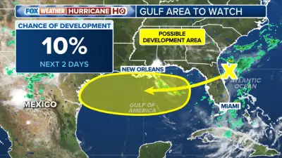 National Hurricane Center flags area to watch for possible tropical development as system soaks Gulf Coast