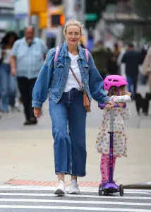 Cameron Diaz strolls through NYC with daughter Raddix, 5, in rare outing