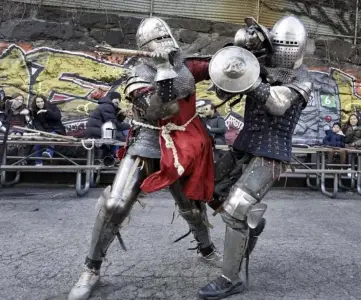 NYC's gladiatorial combat scene is growing, so I took a swing at it
