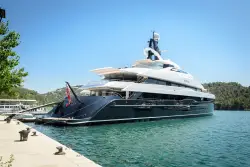 Michael Jordan’s wife sunbathes in a black bikini during lavish European getaway
